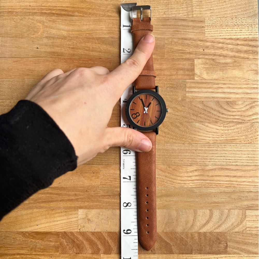 Unbranded wood grain brown fashion watch NEW BATTERY - Picture 7 of 7